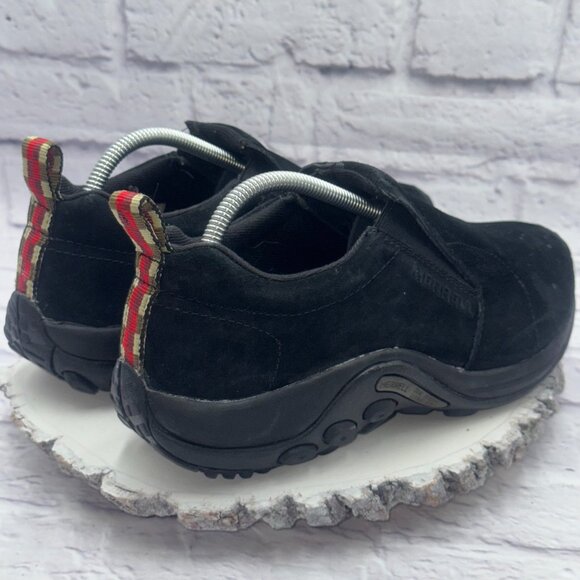 Merrell Jungle Moc Wide Mens Size 9W Black Suede Slip On Walking Hiking Shoes - Picture 5 of 11